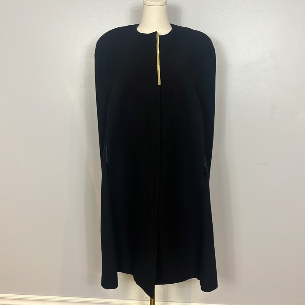 Malene Birger Graziano Black Wool Cape - Picture 4 of 17
